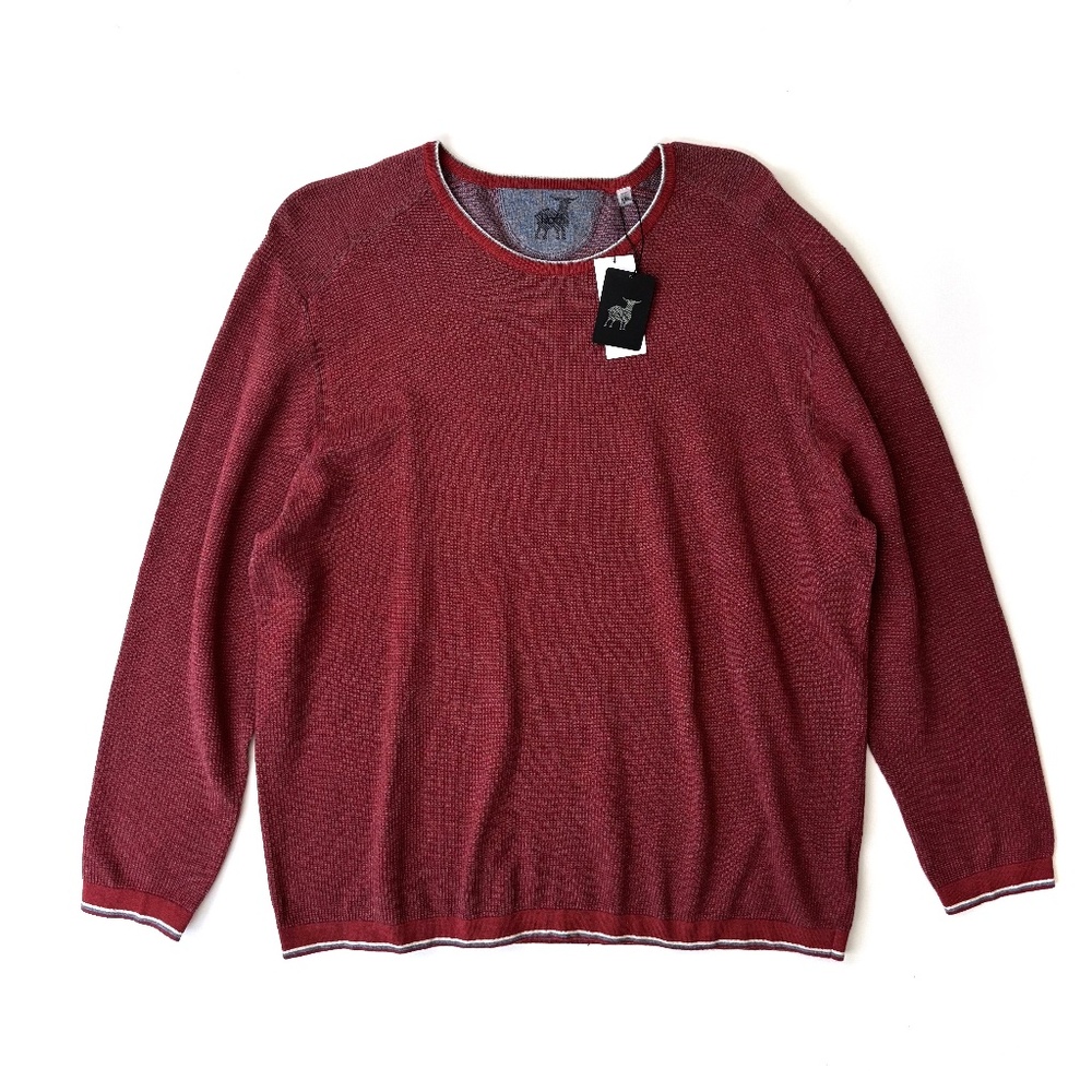Raffi Nwt 100% Cotton Sienna Knit Pull Over Crew Neck Sweater XXL